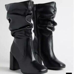 Torrid Plus Size Extra Wide Calf Slouchy Mid Calf Boot